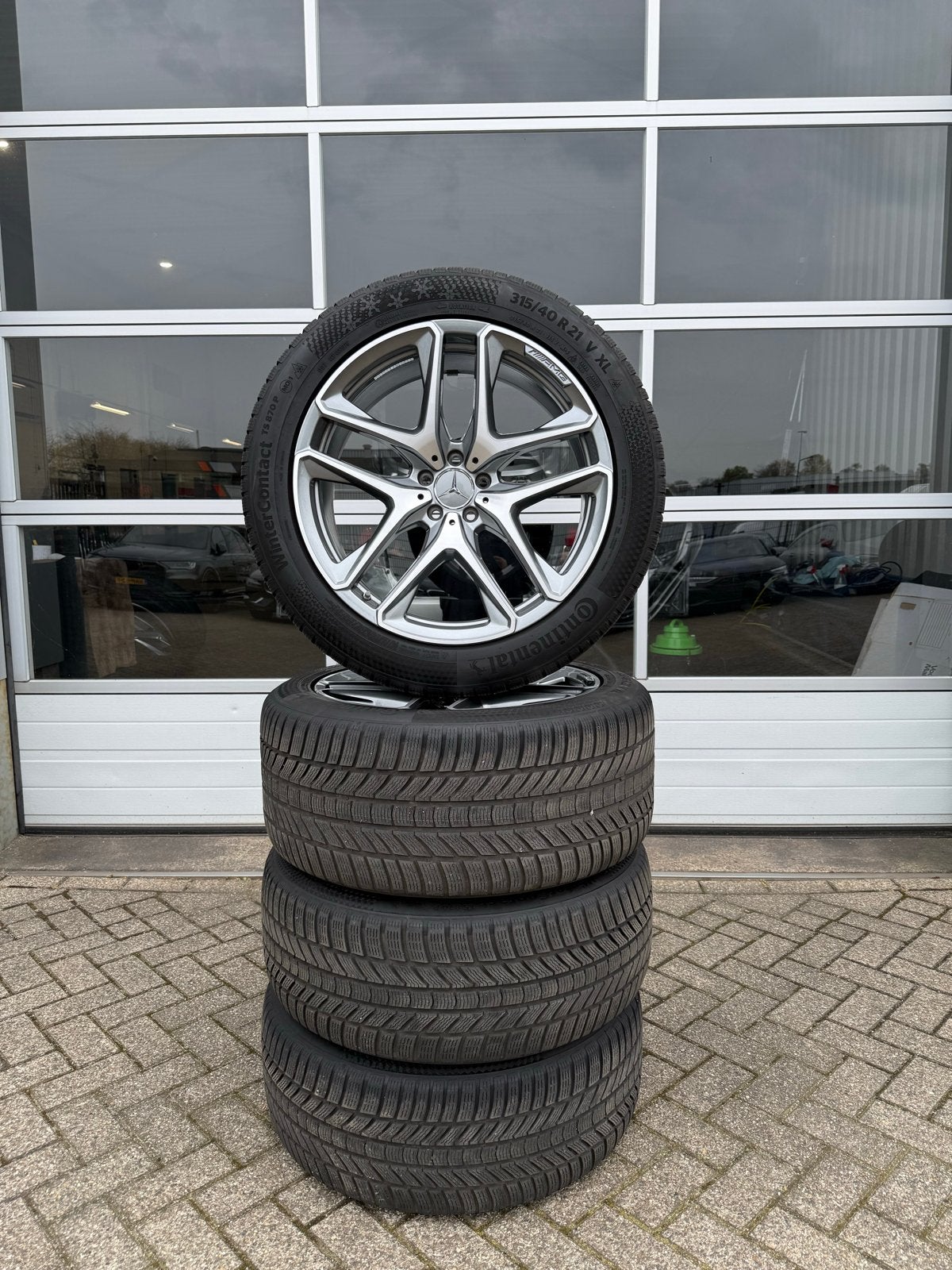 Mercedes GLE V167 C167 AMG winterset 21 inch origineel, Auto-onderdelen, Ophalen, Gebruikt, Banden en Velgen, Personenwagen