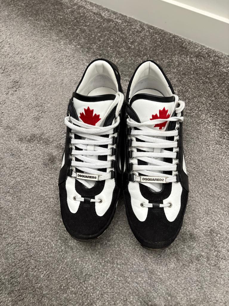 Dsquared2 Sneakers - Zwart/Wit, Kleding | Heren, Schoenen, Verzenden, Gedragen, Zwart, Sneakers of Gympen
