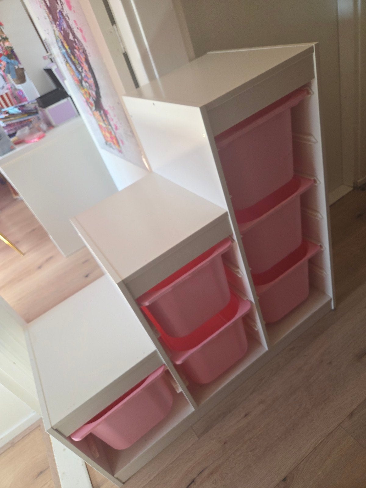 IKEA Trofast Opbergcombinatie met Roze Bakken, Ophalen of Verzenden, Gebruikt, Kast