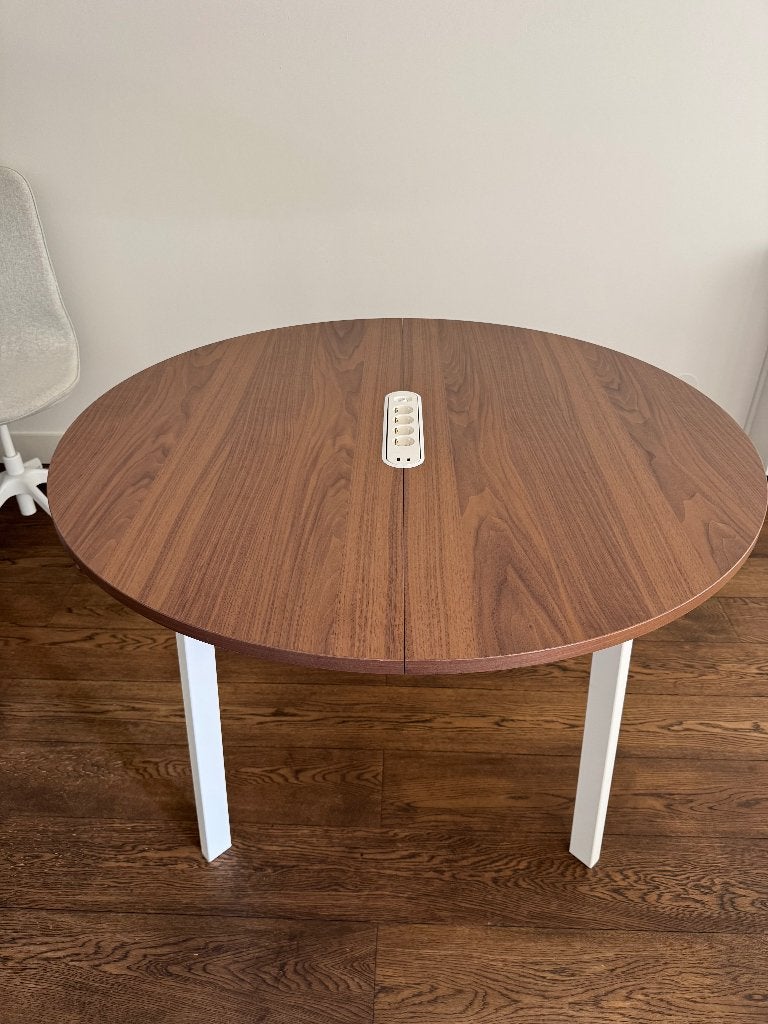 IKEA MITTZON Round Table (120x75cm) + KOPPLA - ZGAN, Ophalen, Rond, Zo goed als nieuw, Vier personen