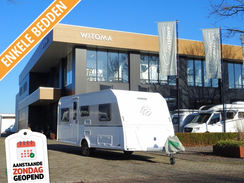 Knaus Sport 500 EU Incl. mover+lithium accu, Rondzit, Serviceluik, Bedrijf, 2 aparte bedden