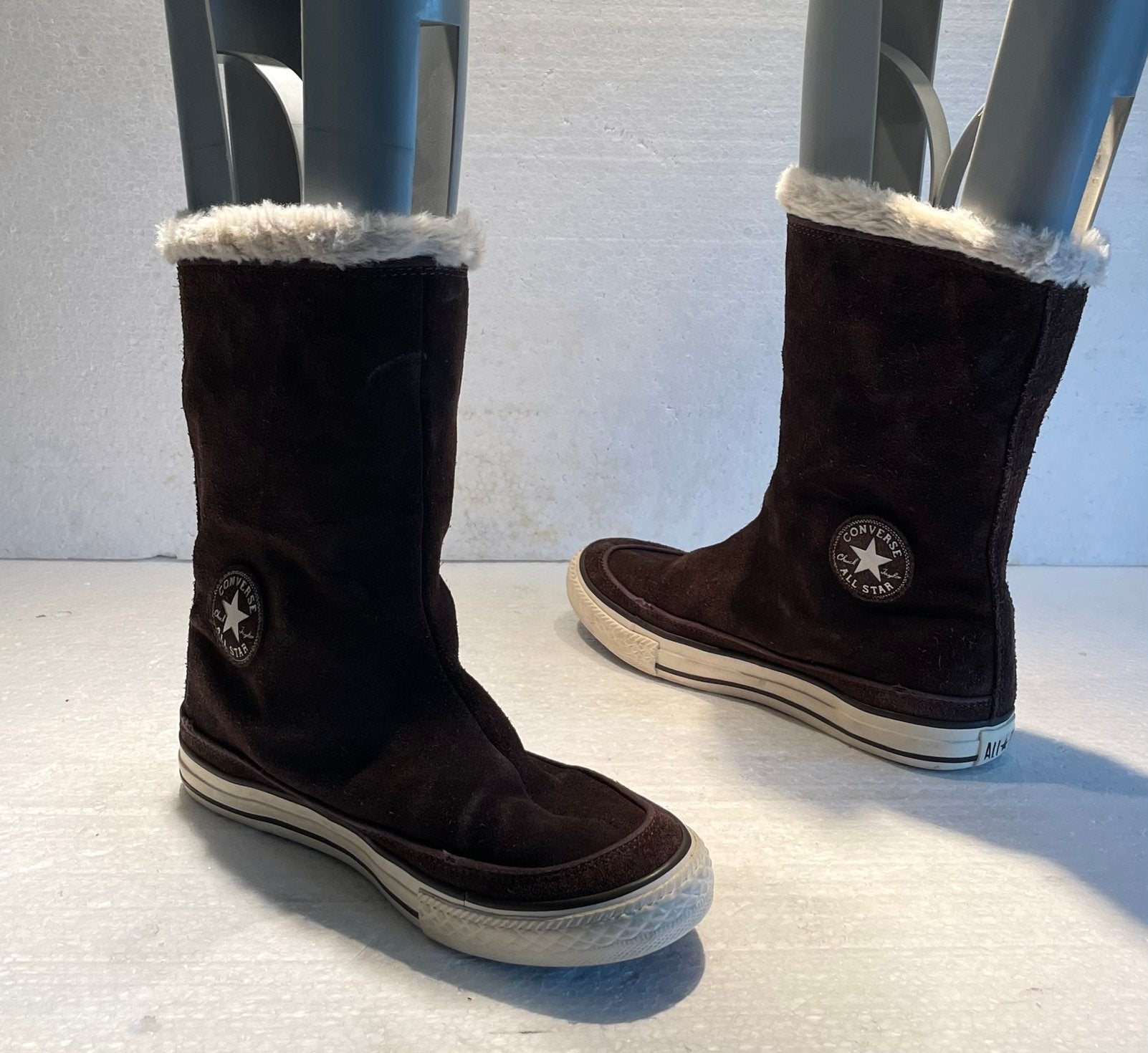 Converse All Star gevoerde sneaker enkel laarzen bruin 37, Ophalen of Verzenden, Bruin, Lage of Enkellaarzen