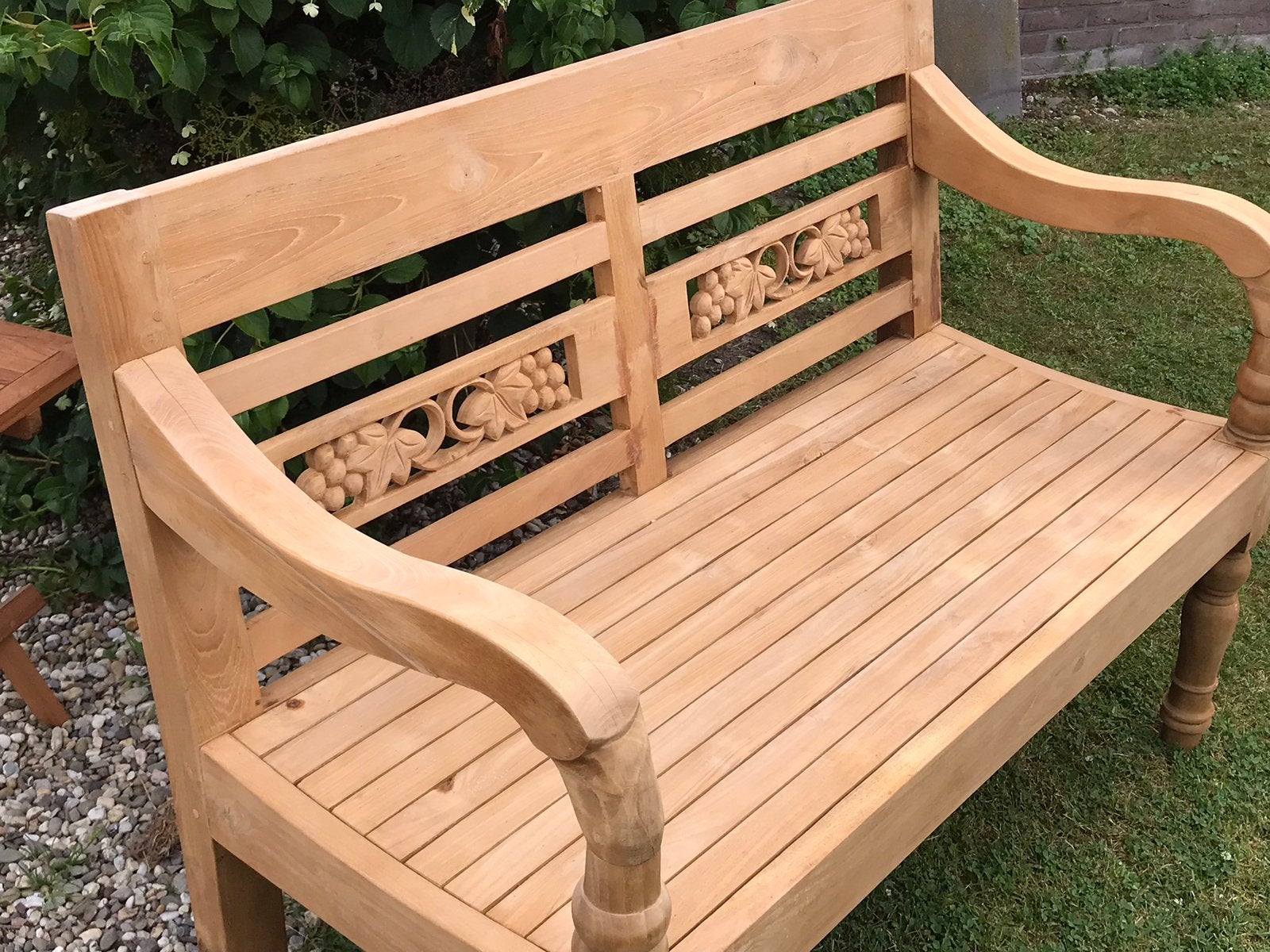 Stationsbanken Teak / Showmodellen, Tuin en Terras, Ophalen of Verzenden, Zo goed als nieuw, Teakhout