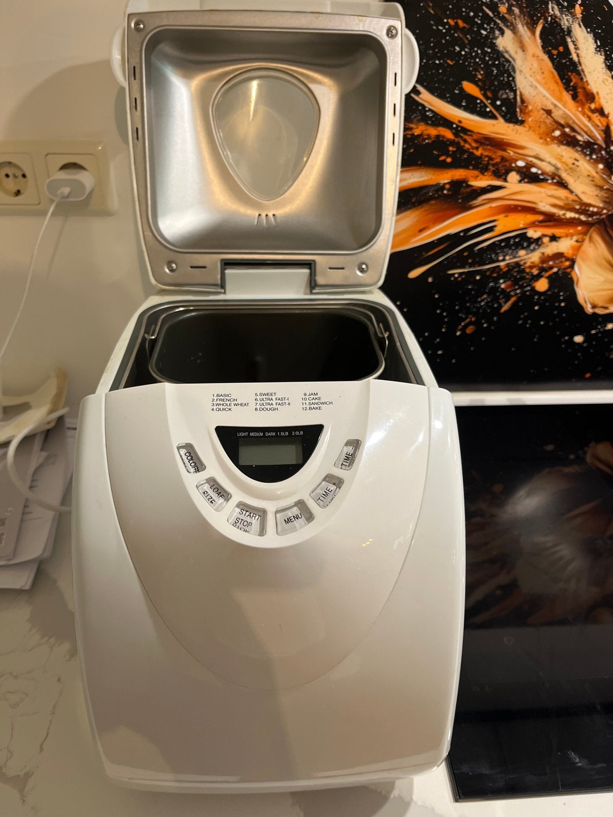 Broodbakmachine XBM1058 met handleiding en recepten, Gebruikt, 800 tot 1200 gram deeg, Kijkvenster, Ophalen