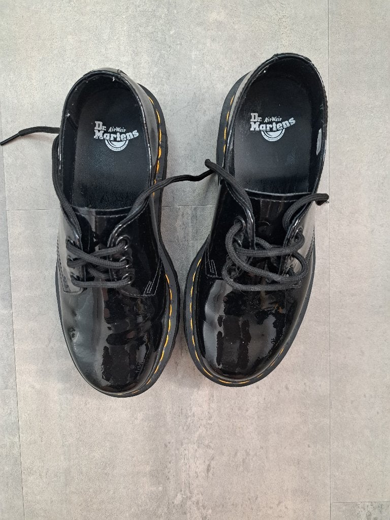 Dr. Martens schoenen 1461 quad zwart lak - 37, Schoenen met lage hakken, Zwart, Ophalen of Verzenden, Dr. Martens
