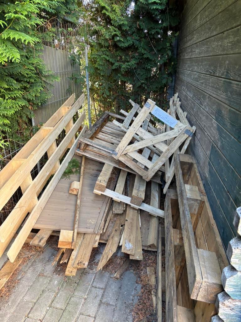 Gratis pallets afhalen !, Tuin en Terras, Haardhout, Minder dan 3 m³, Ophalen of Verzenden