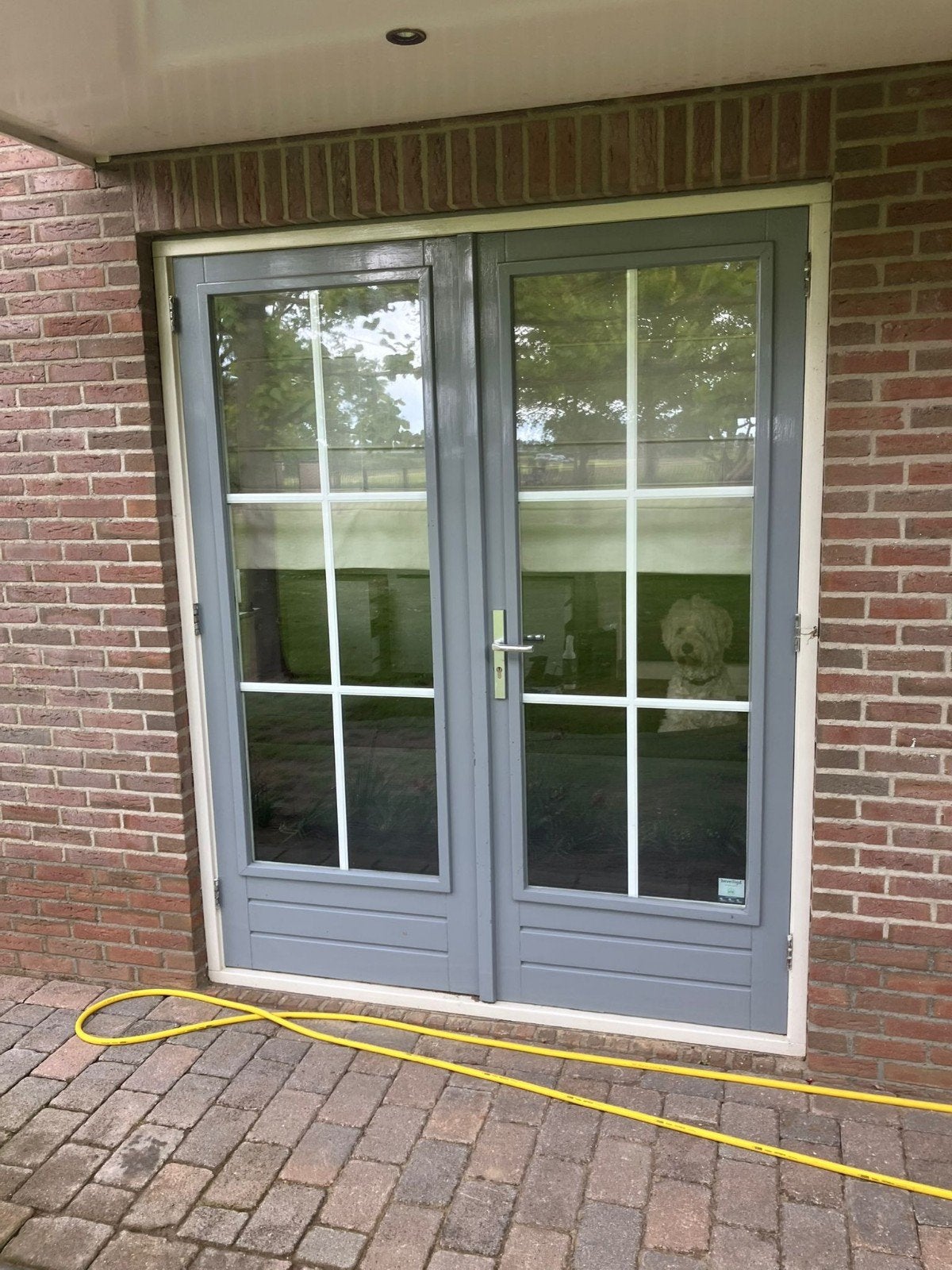 2 x set tuindeuren openslaande deuren, Ophalen, Gebruikt, 120 cm of meer, Buitendeur