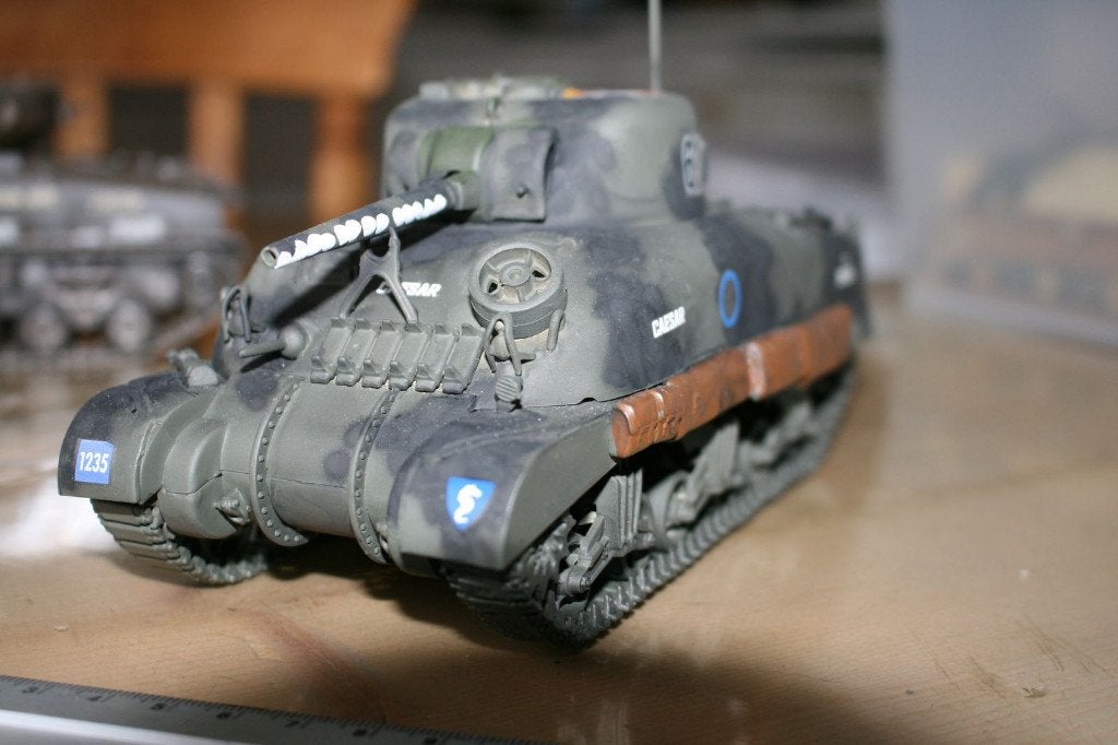 US Sherman tank M4A1 (02), Ophalen of Verzenden, 1:32 tot 1:50, Tank, Overige merken