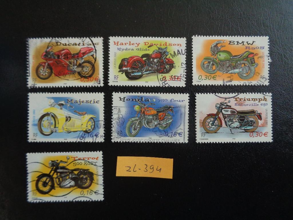 frankrijk - motors 2002 (zl-394), Ophalen of Verzenden, Gestempeld