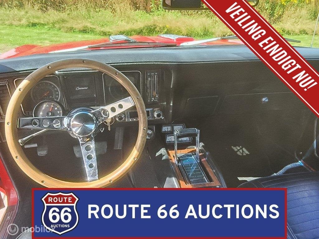 Chevrolet Camaro 427 | 1969 | Route 66 Auctions, Auto's, Overige carrosserieën, Chevrolet, Zwart, Bedrijf
