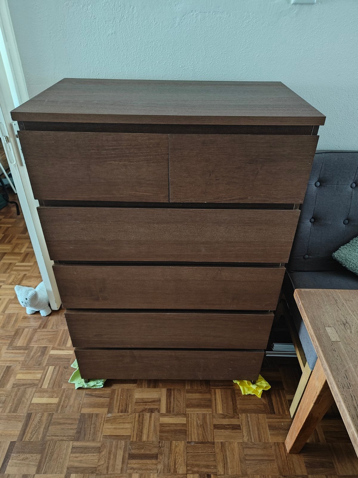 MALM ladekast Ikea, Huis en Inrichting, Kasten | Ladekasten, Ophalen, Gebruikt, 5 laden of meer, 100 tot 150 cm