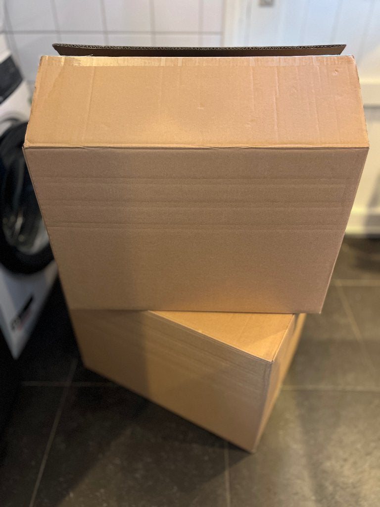 28 verhuisdozen + complete verhuisset: dekens, folie, etc., Ophalen, Doos, 40 tot 60 cm, Opvouwbaar