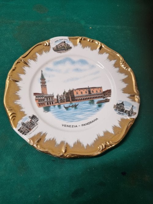 wandbord venezia panorama bladgoud, Ophalen of Verzenden, 'T Olde Gre-j, Info@toldegrej.nl, Endepoelstraat 20f Didam