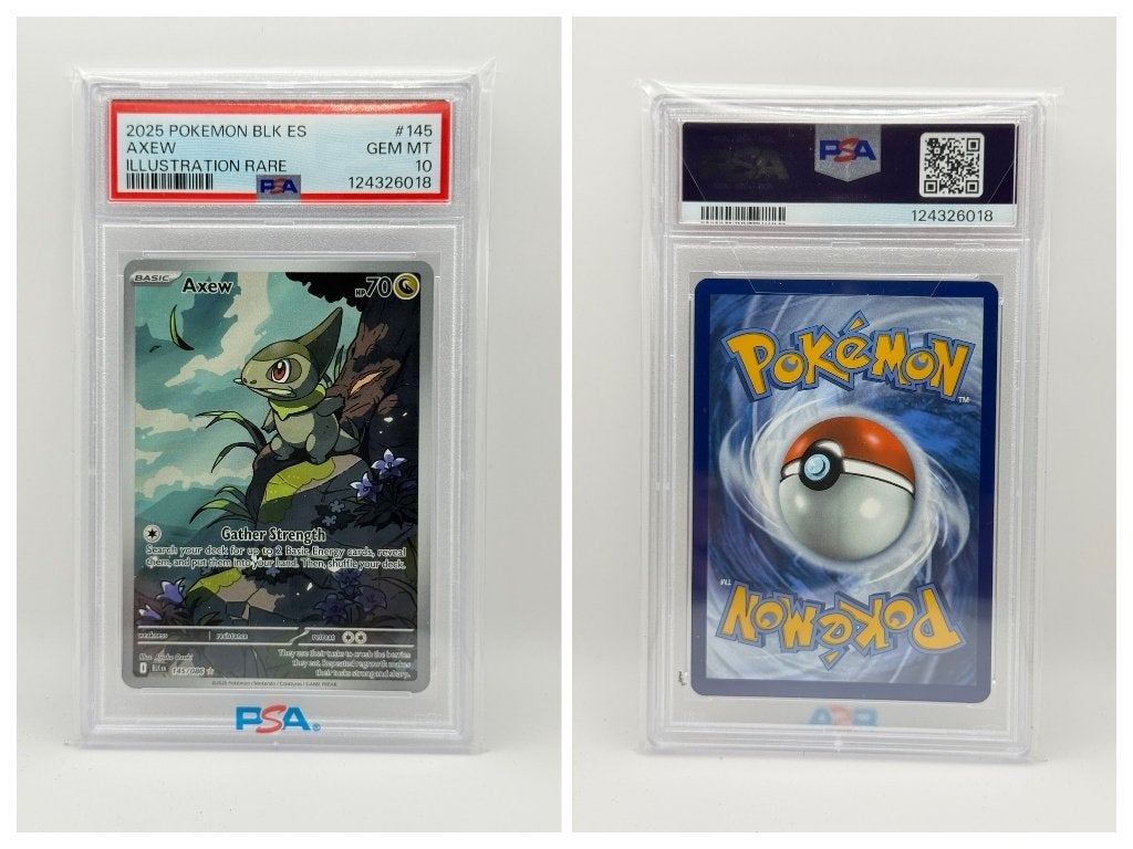 Axew #145 Black Bolt Engels PSA 10 ERROR Spaans label, Verzenden, Nieuw, Losse kaart