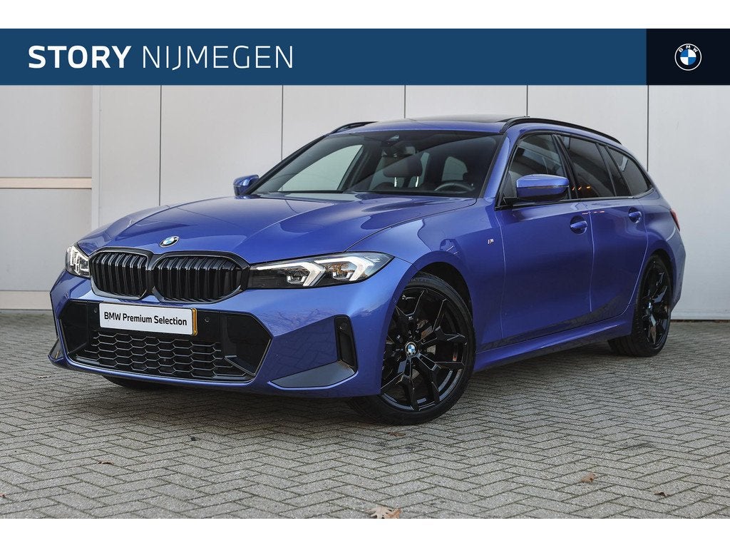 BMW 3 Serie Touring 320i M Sport Automaat / Panoramadak / Tr, Gebruikt, 4 cilinders, Blauw, 3-Serie