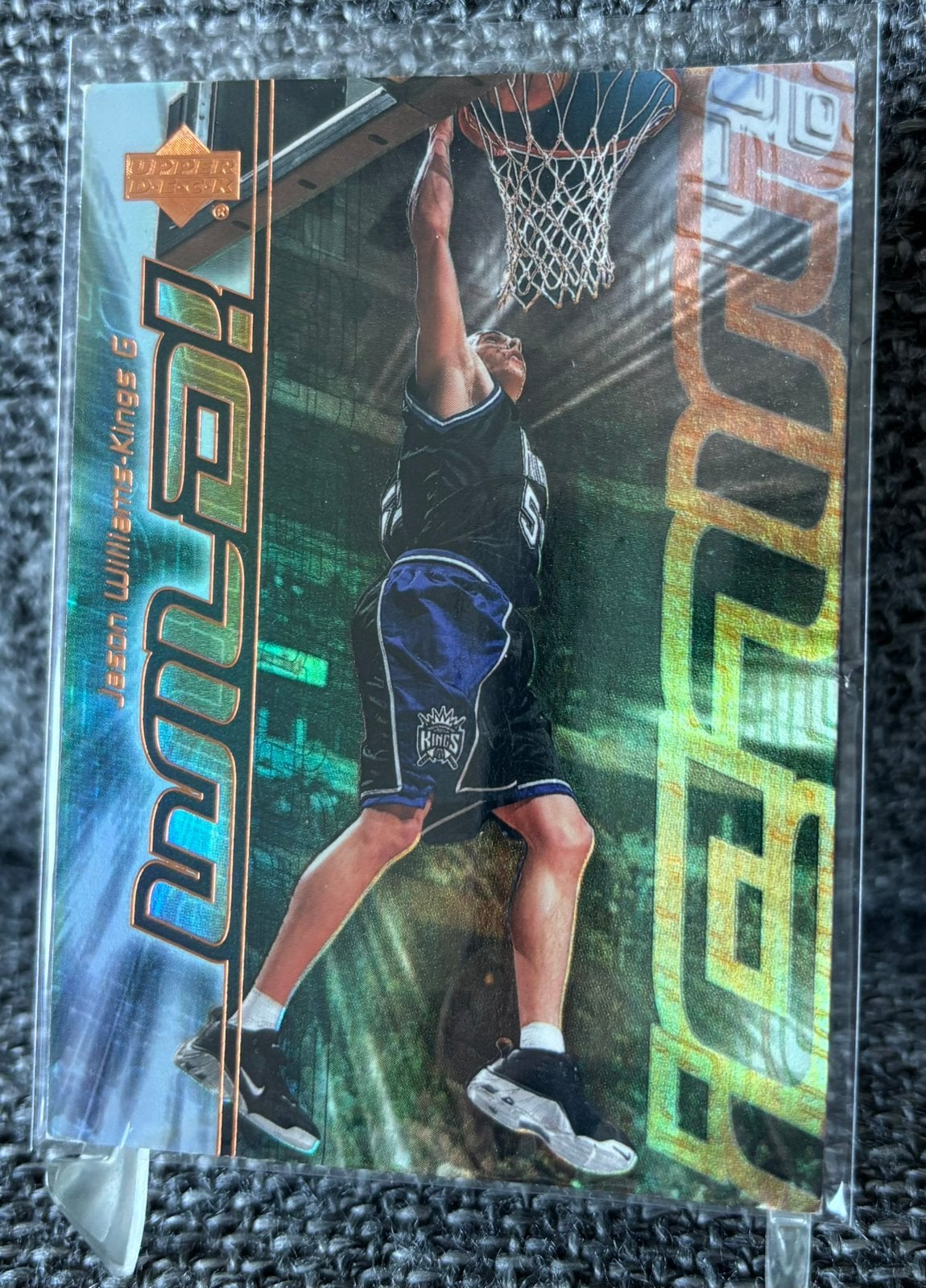 Jason Williams Sacramento Kings Upper Deck NBA insert card, Ophalen of Verzenden, Zo goed als nieuw, Plaatje