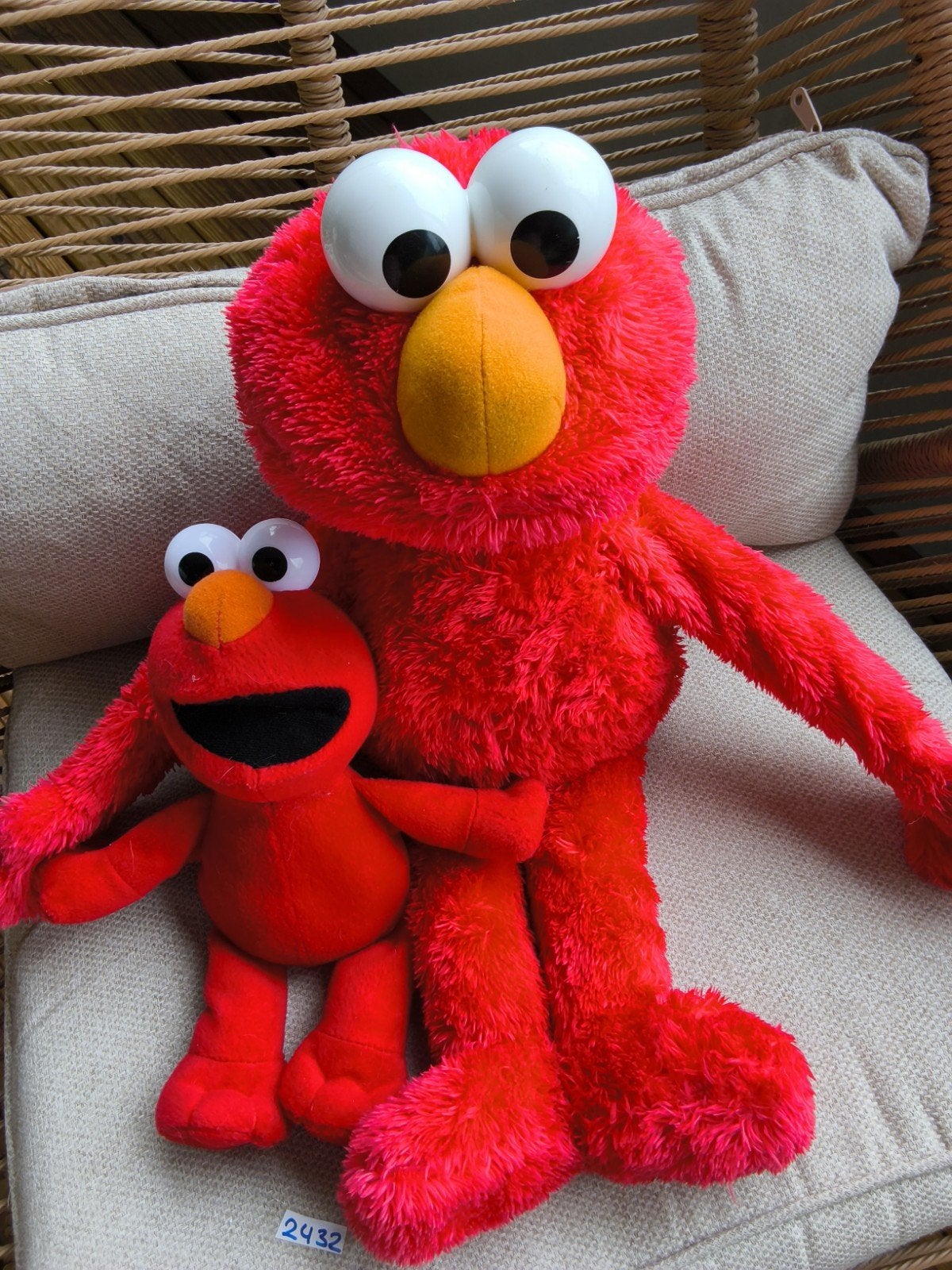 Elmo Sesamstraat knuffel met geluid, Gebruikt, Overige merken, Met geluid, Overige karakters
