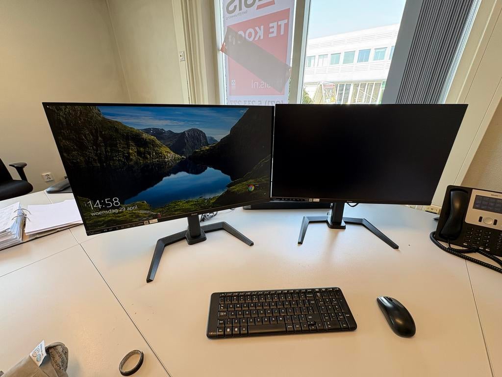 2x Iiyama ProLite XUB2796QSU – 27” QHD monitoren (als nieuw), Computers en Software, Monitoren, IPS, In hoogte verstelbaar, Ophalen of Verzenden