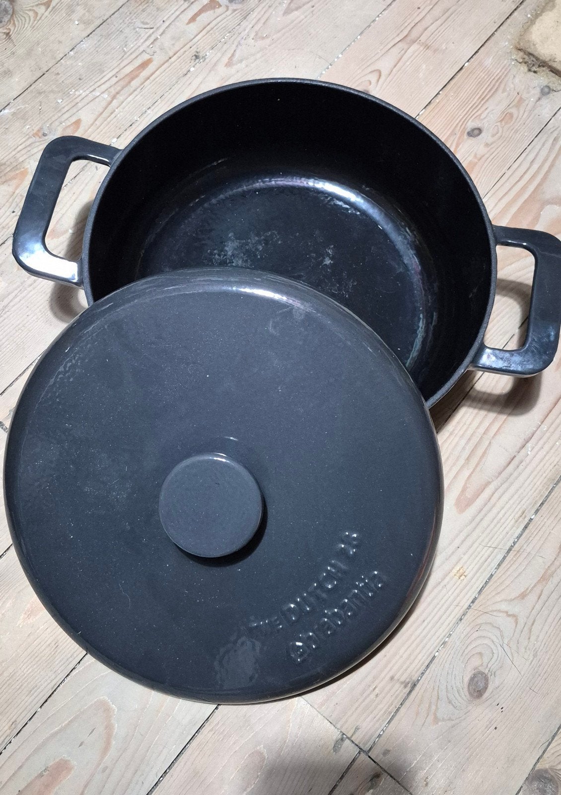 Brabantia gietijzeren braadpan 28cm - The Dutch 28, Ophalen of Verzenden, Zo goed als nieuw, Met deksel, Overige merken