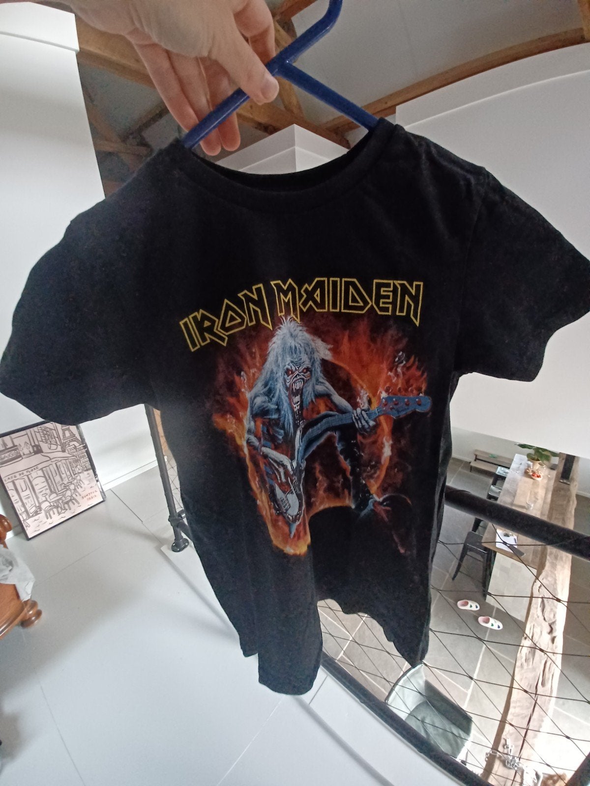 Kledingpakket mt 128: Iron Maiden, jeans, bloesje, kersttrui, Ophalen of Verzenden, Zo goed als nieuw, Jongen