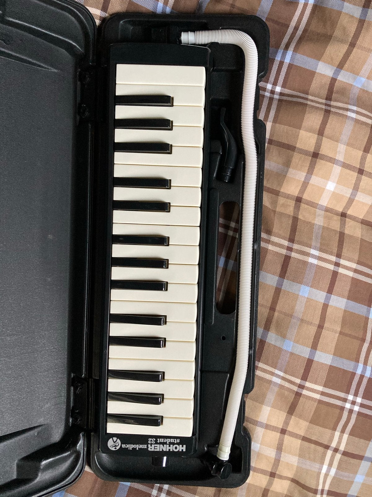 Hohner Melodica Student 32 met koffer, Ophalen of Verzenden, Gebruikt, Houtblazer, Met koffer of draagtas