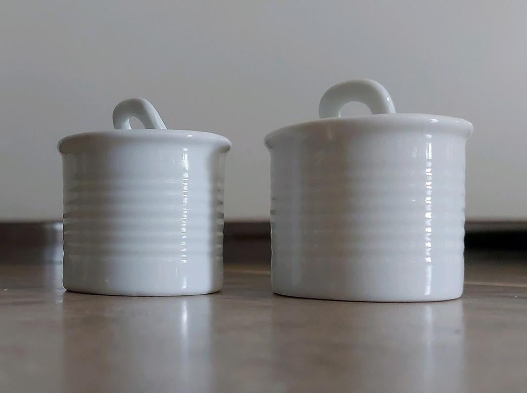 Peper- en zoutstelletje in de vorm van een blikje, Ophalen of Verzenden, Nieuw, Overige stijlen, Overige typen