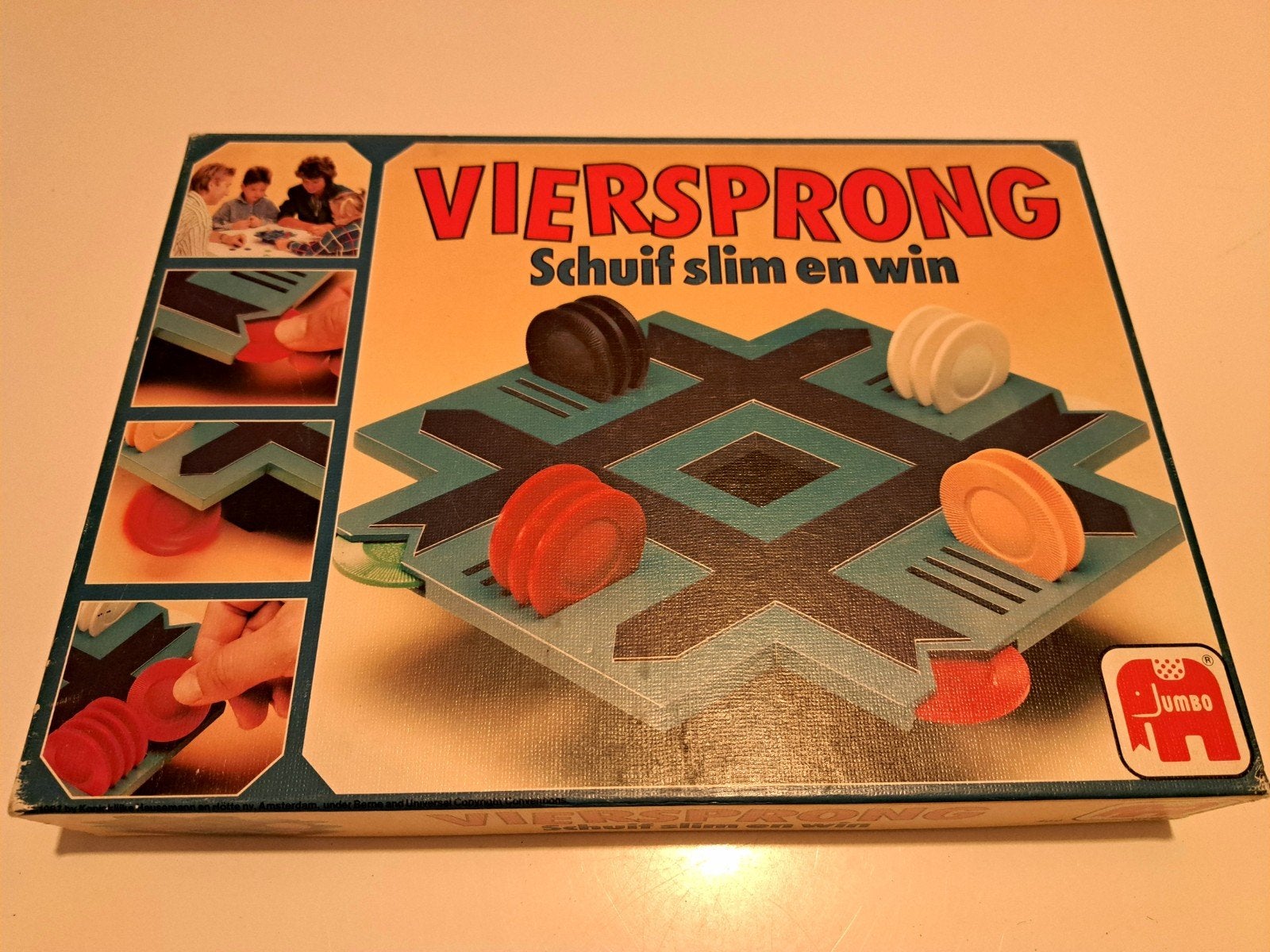 Viersprong Bordspel van Jumbo - Schuif slim en win!, Een of twee spelers, Ophalen of Verzenden, Gebruikt, Jumbo