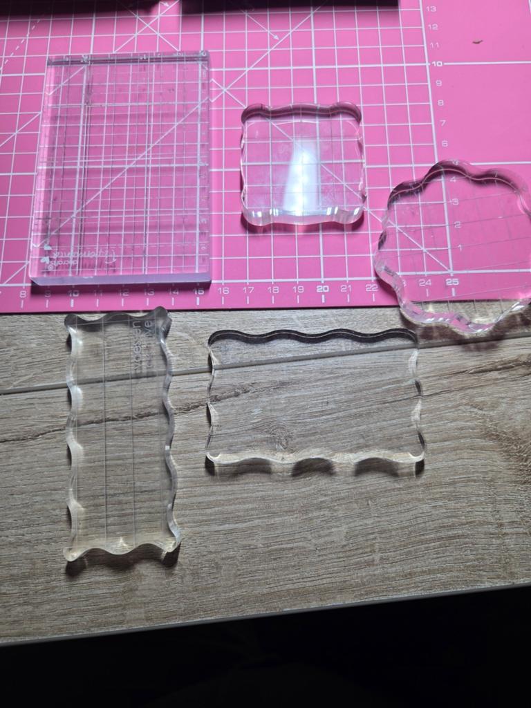 diverse acrylblocks voor stempels, Ophalen of Verzenden, Zo goed als nieuw, Overige typen