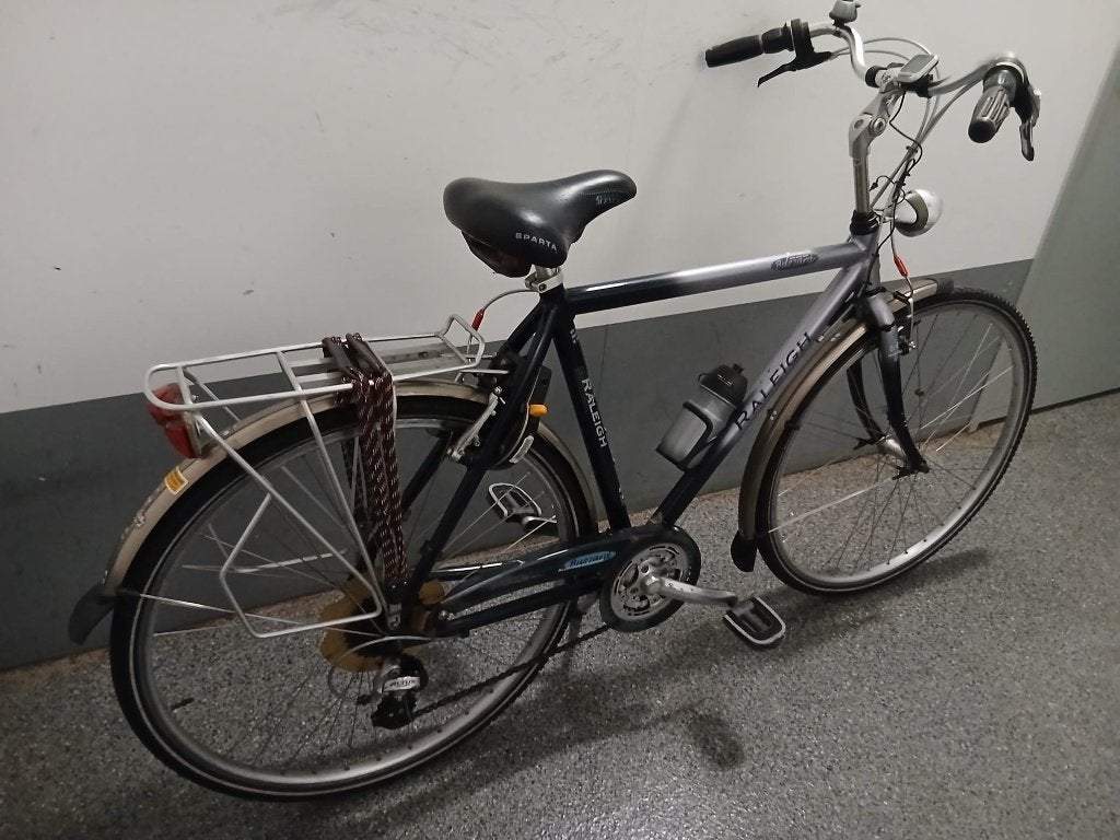 Raleigh heren sportfiets, 28 inch, Gebruikt, 10 tot 15 versnellingen, Velgrem