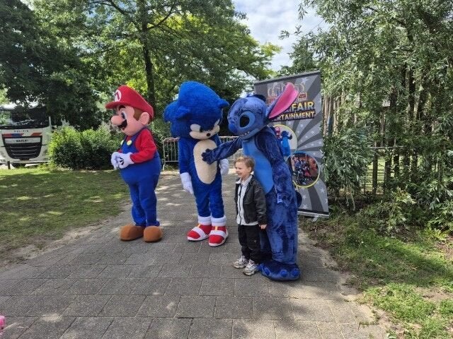 Mario, Stitch, Sonic Mascotte voor feesten en partijen, Ophalen, Nieuw, Overige