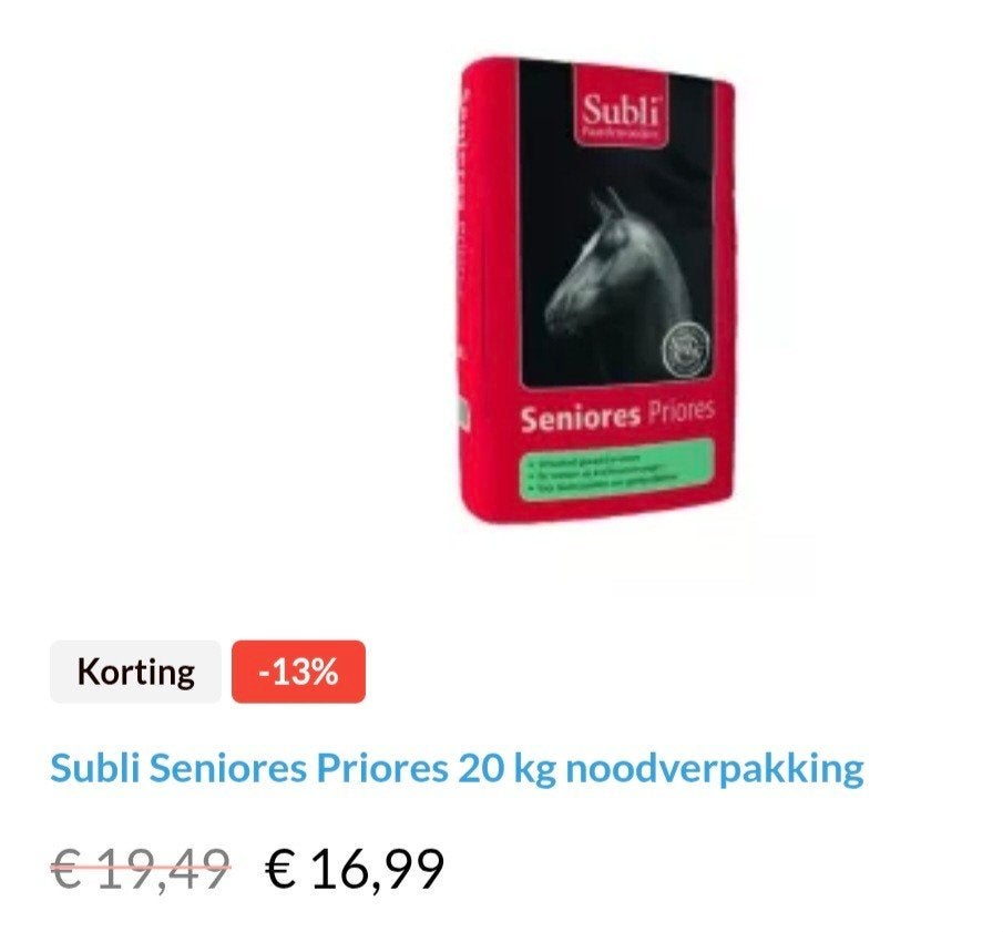 Paardenvoer outlet, Dieren en Toebehoren, Ophalen of Verzenden, Vee