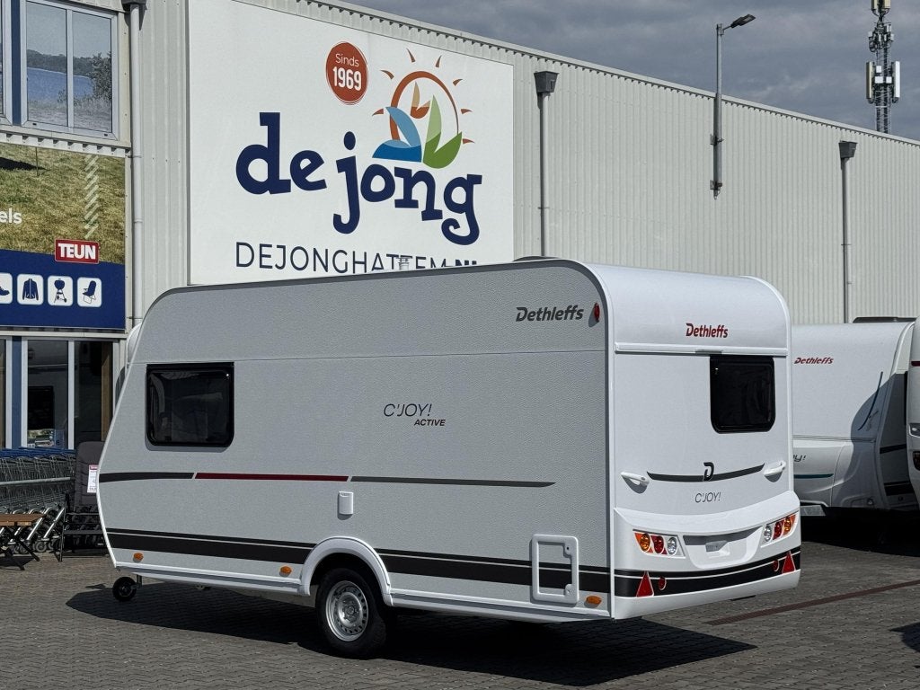 Dethleffs C'Joy 420 QSH, Caravans en Kamperen, Schokbreker, Bedrijf, Treinzit, Tot en met 3