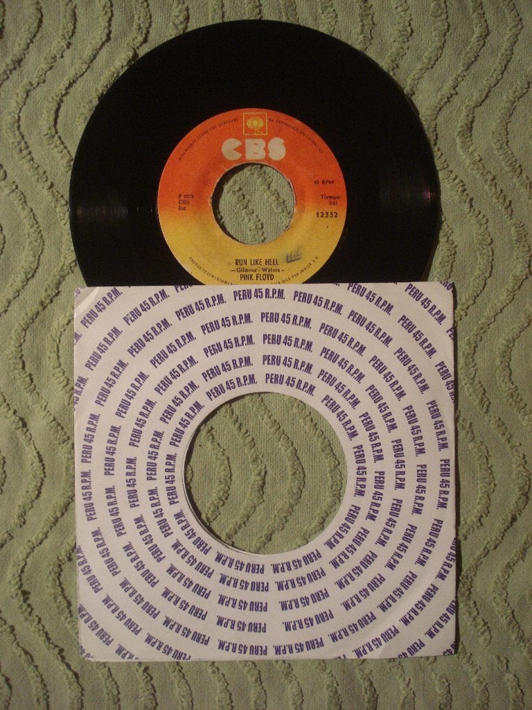 Pink Floyd 7" Vinyl Single: ‘Run like Hell’ (Costa Rica), Ophalen of Verzenden, Gebruikt, 7 inch, Pop