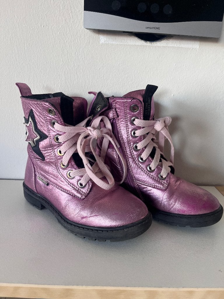 Meisjesboots biker boots laarzen kind meisje maat 26, Ophalen, Gebruikt, Meisje, Laarzen