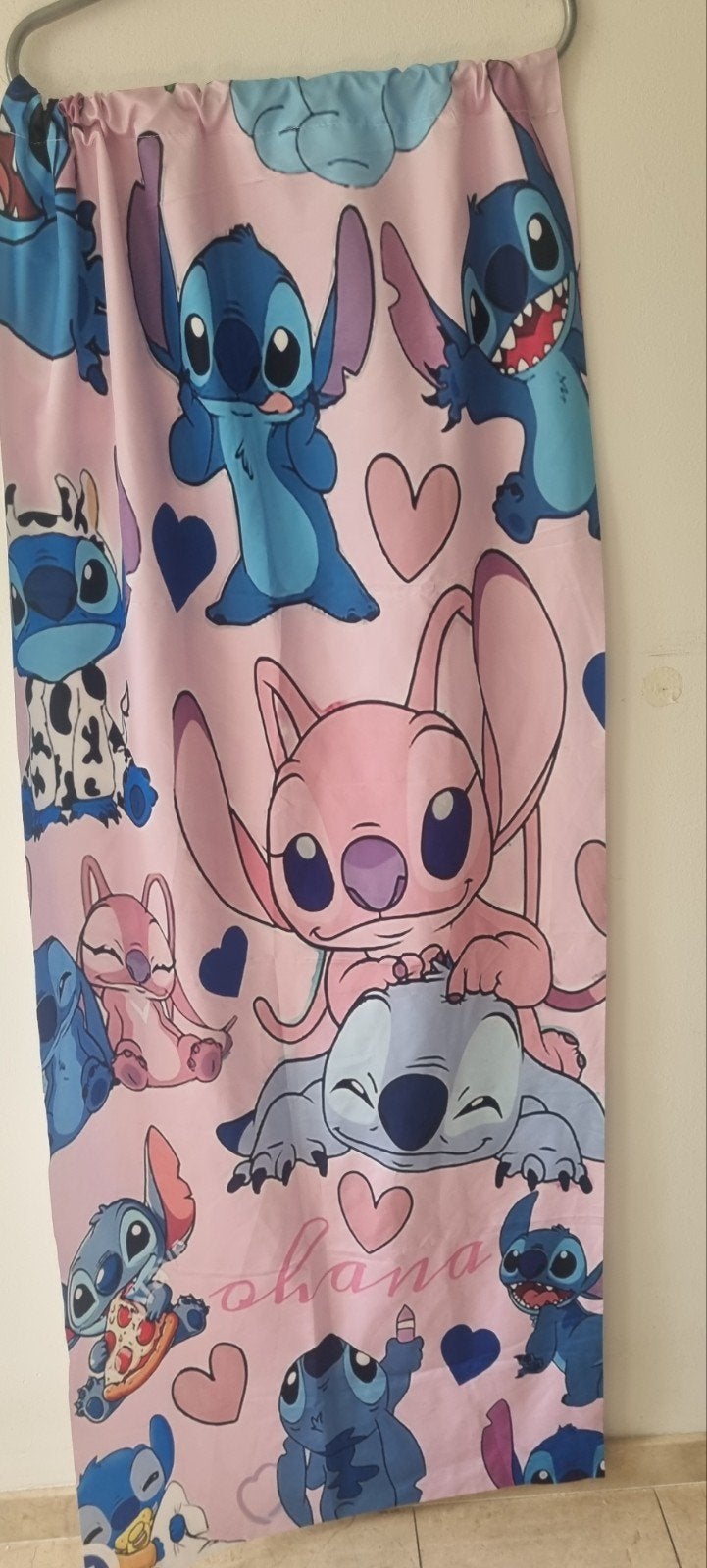 Stitch en Angel vlag - Roze Ohana Design, Ophalen of Verzenden, Zo goed als nieuw