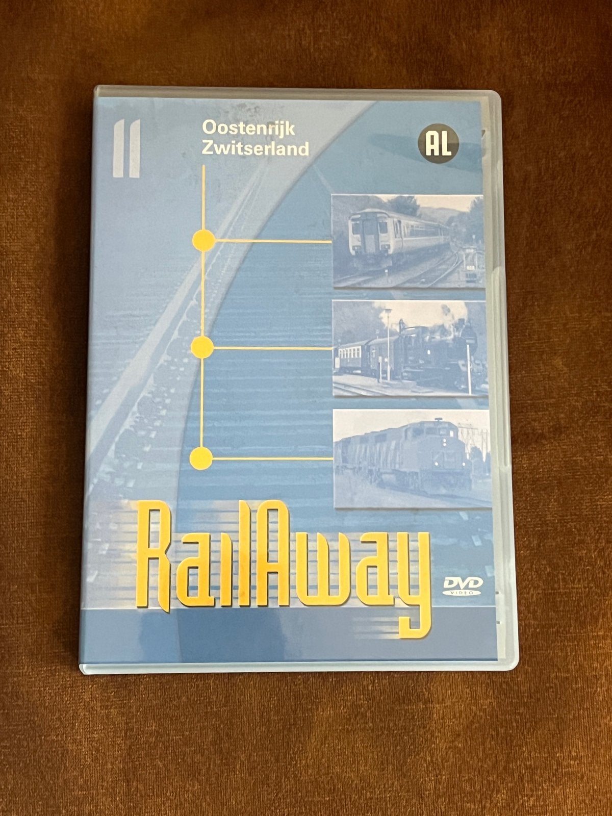 RailAway DVD: Oostenrijk & Zwitserland - Treinreizen, Alle leeftijden, Verzenden, Zo goed als nieuw, Inclusief doosje
