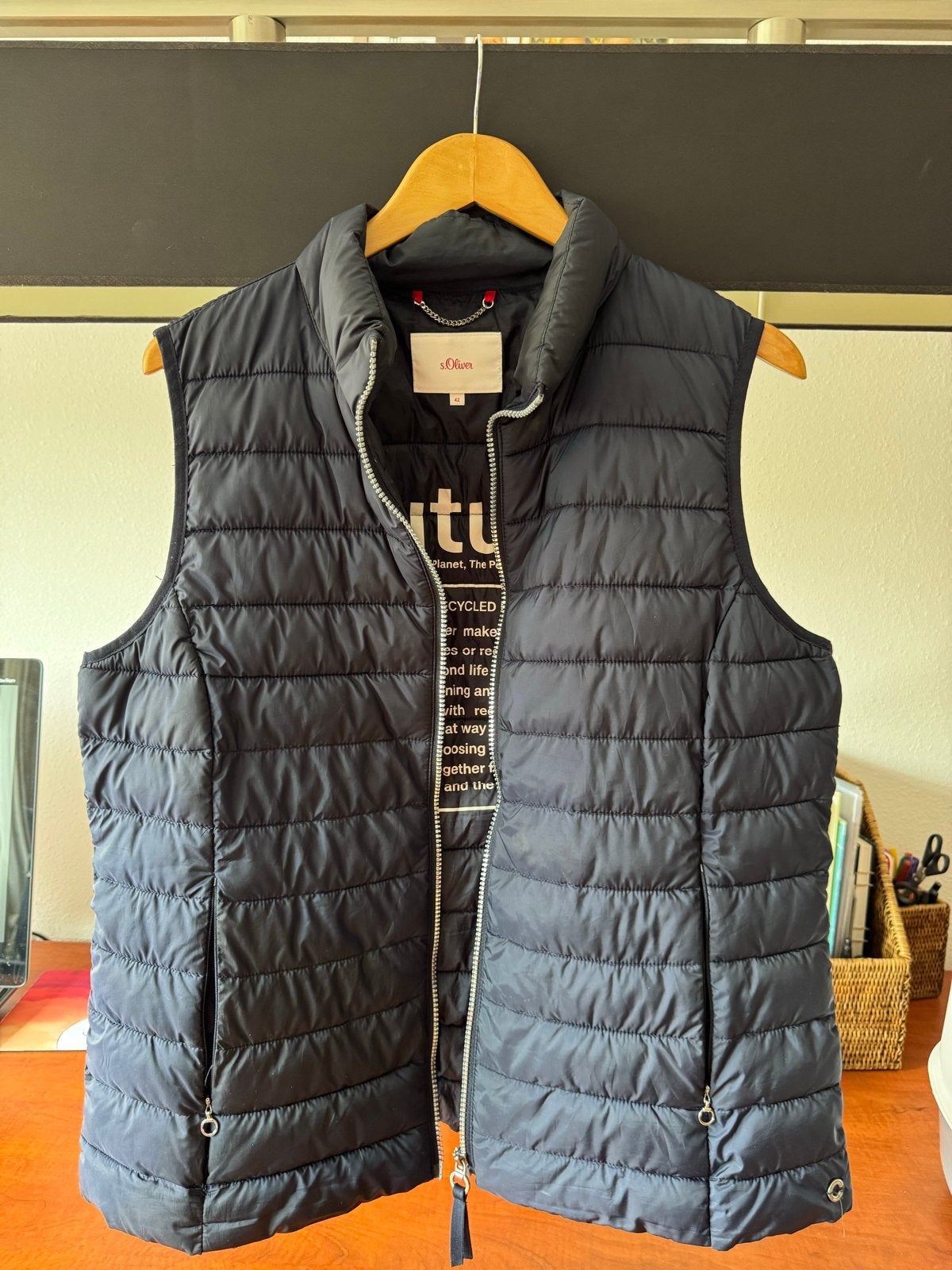 S.Oliver bodywarmer maat 42, Ophalen of Verzenden, Zo goed als nieuw, Maat 42/44 (L), Blauw