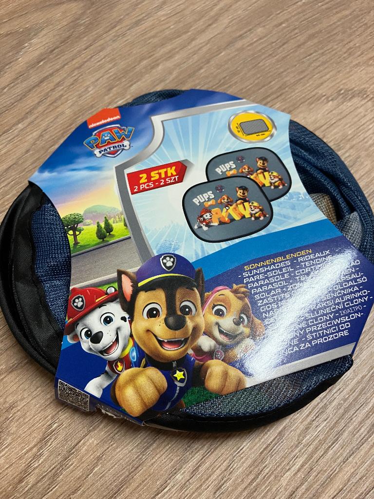 2 x Zonnescherm auto paw patrol, Ophalen, Nieuw