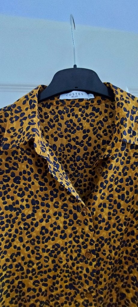 mooie Costes blouse ongedragen!, Ophalen, Zo goed als nieuw, Maat 36 (S), Bruin