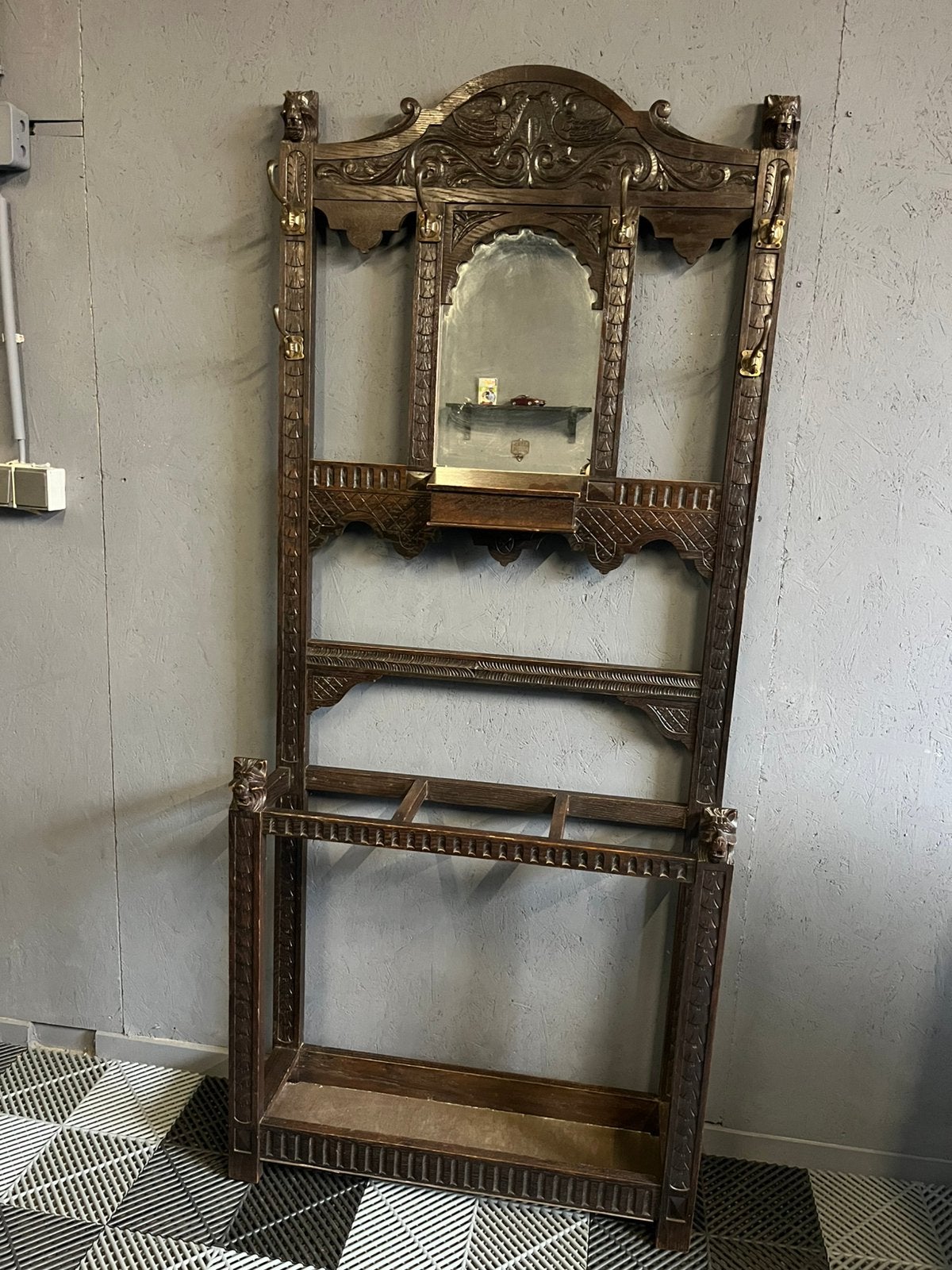 Antieke kapstok / paraplubak brocante vintage, Ophalen, Gebruikt, Staande kapstok, 150 tot 200 cm