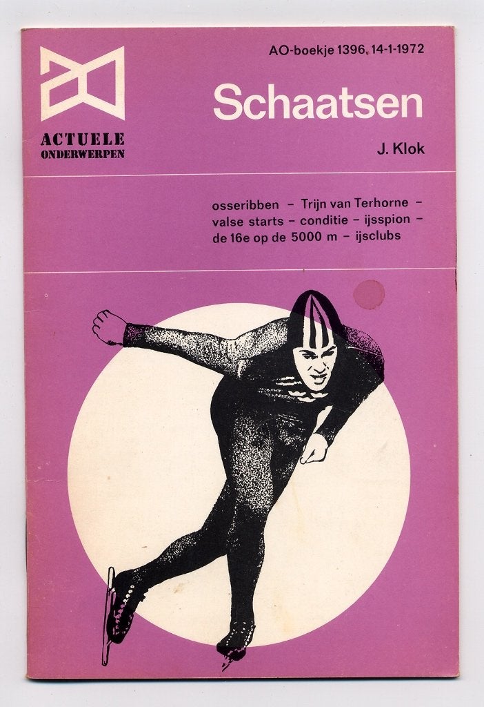 Schaatsen -1972 - Friesland Schaatssport Langebaan KNSB Klok, 20e eeuw of later, Ophalen of Verzenden, Zo goed als nieuw, J. Klok