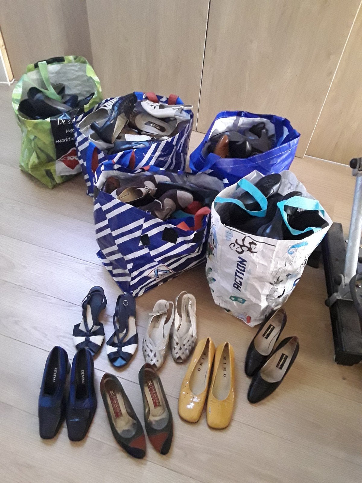 partij vintage schoenen, allemaal leer maat varieert 37-39, Ophalen, Gedragen, Sneakers of Gympen