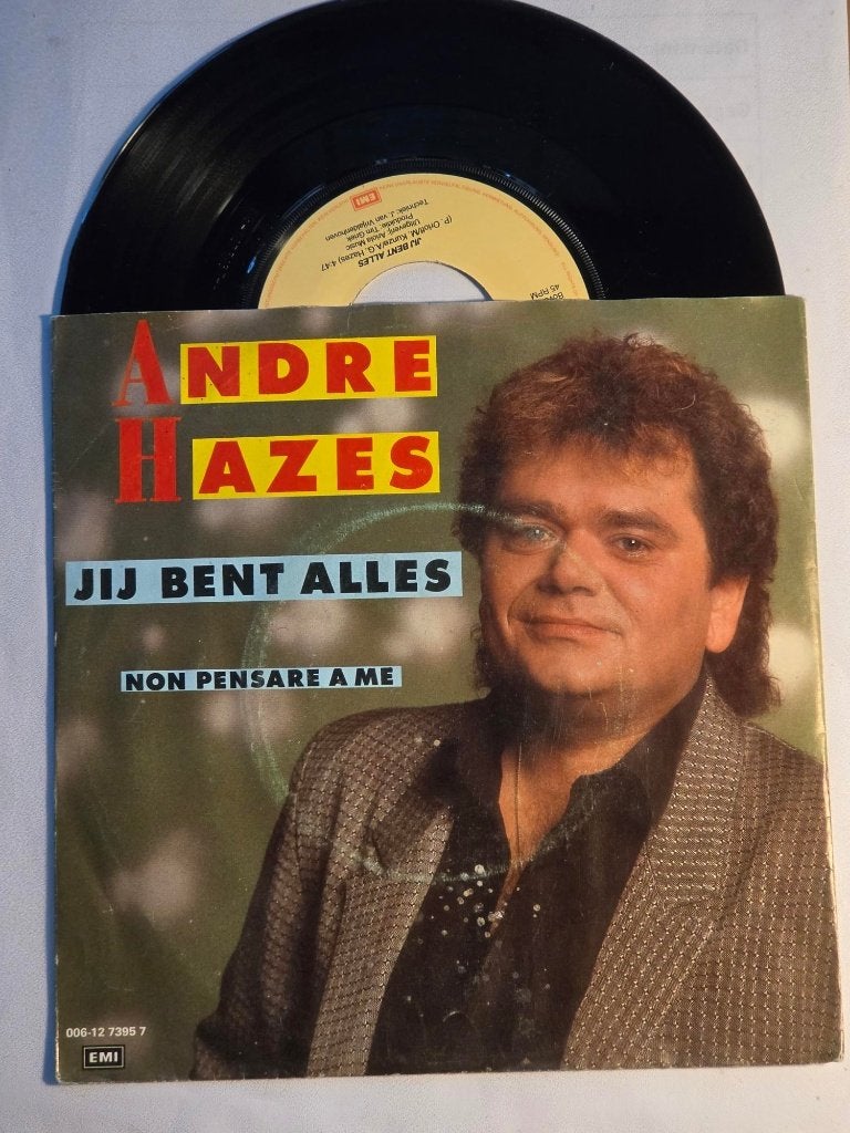 single Andre Hazes JIJ BENT ALLES geweldige plaat uit 1986, 7 inch, Ophalen of Verzenden, Zo goed als nieuw, Nederlandstalig