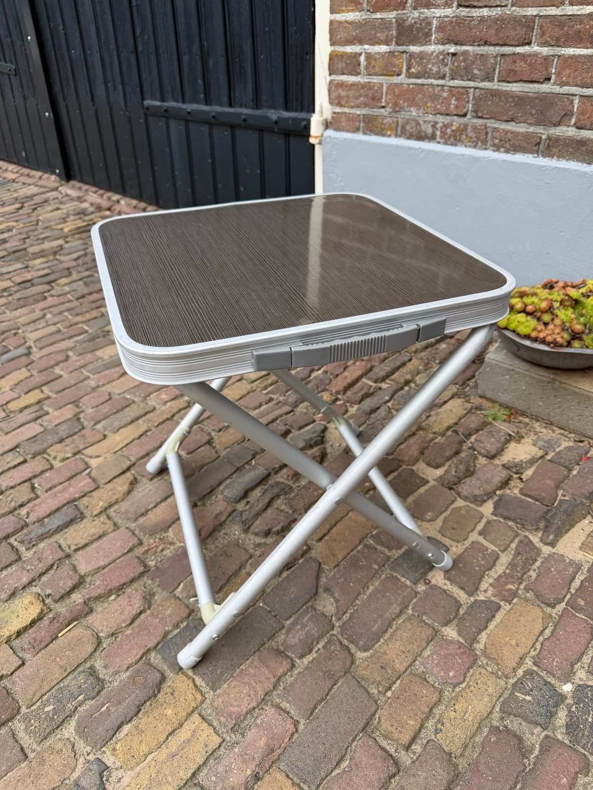 Bijzet campingtafel / kruk, Caravans en Kamperen, Kampeermeubelen, Ophalen of Verzenden, Gebruikt, Campingtafel