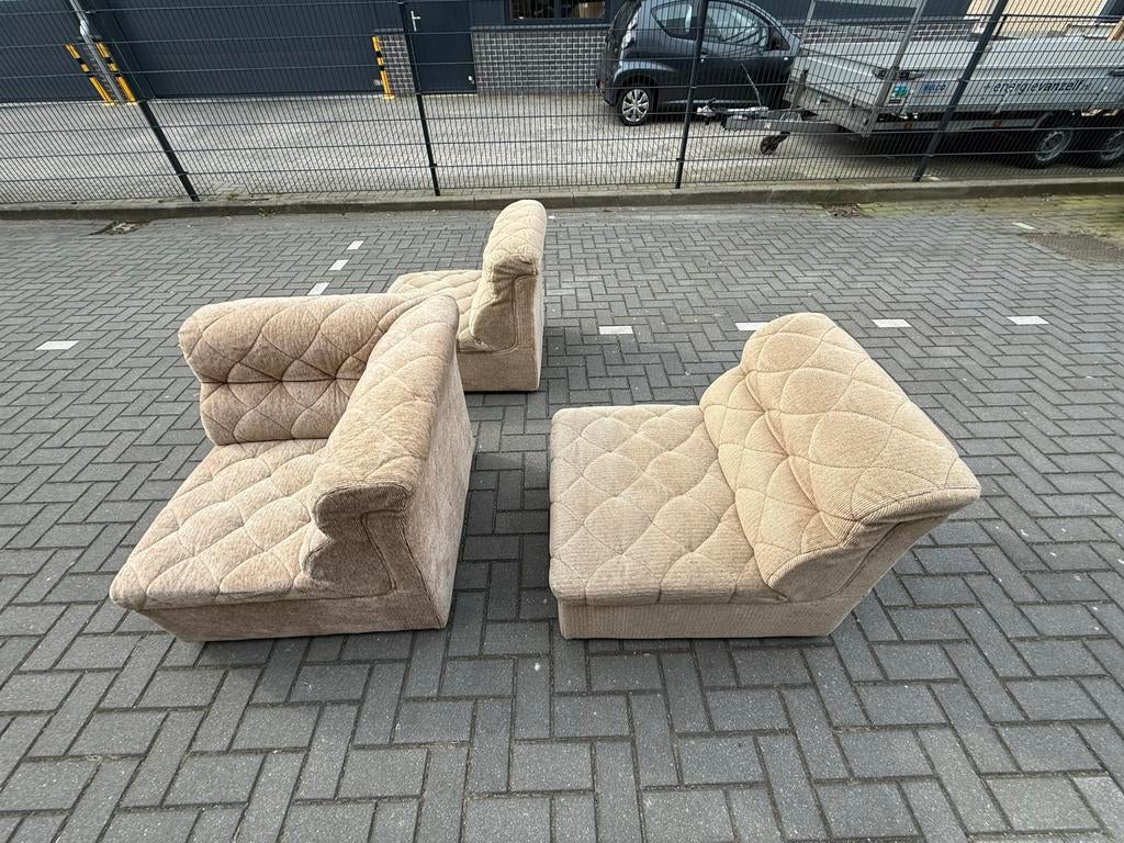 Laauser hoekstuk en 2 rechte delen - Modulaire bank, Ophalen, 250 tot 300 cm, Gebruikt, Hoekbank