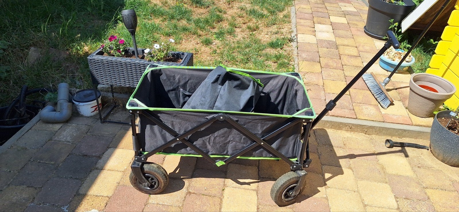 Opvouwbare bolderkar - Ideaal voor strand of tuin, Caravans en Kamperen, Ophalen, Opvouwbaar, Gebruikt