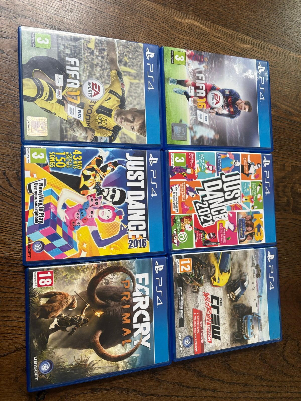 PS4 games: FIFA 16, FIFA 17, Just Dance 2016, 2021, Far Cry, Ophalen, Gebruikt, Vanaf 18 jaar, Overige genres