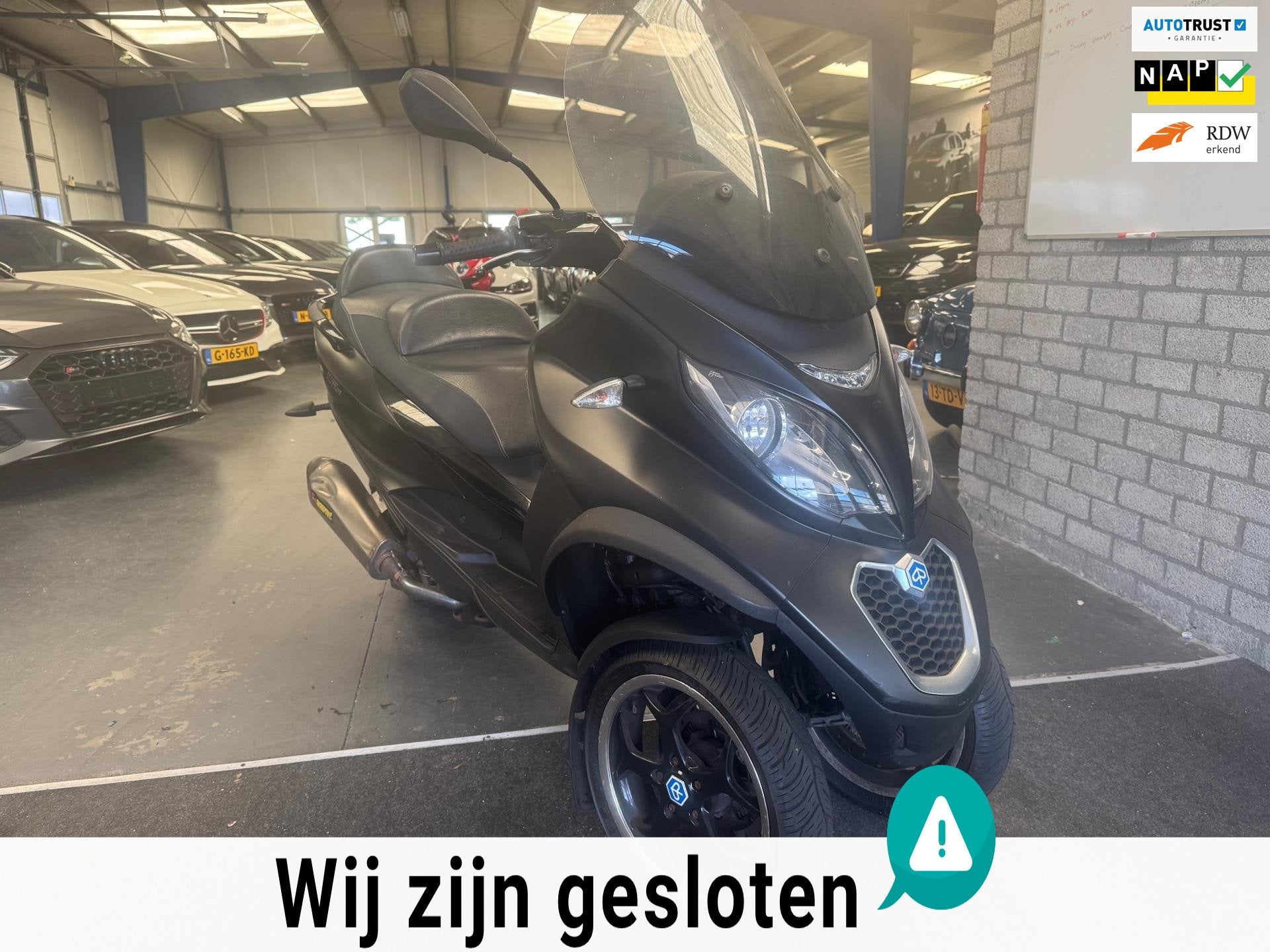 Piaggio Scooter 500 LT MP3 Sport ABS NW model Akrapovic Malo, Motoren, Scooter, 493 cc, Bedrijf, Traction Control