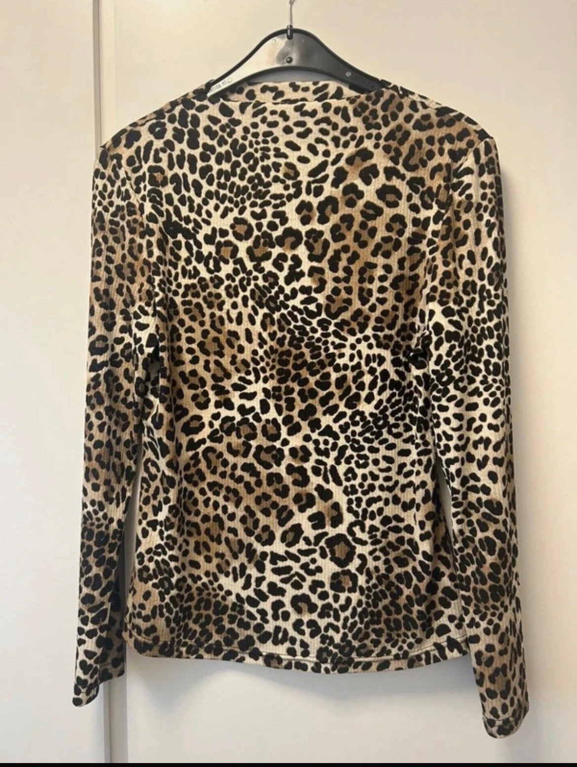 Leuk panter topje met stretch, maat S/M, Kleding | Dames, Meerkleurig, Ophalen of Verzenden, Zo goed als nieuw, Lange mouw
