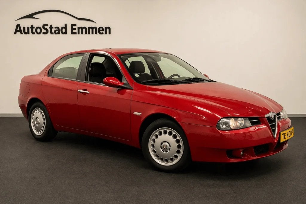 Alfa Romeo 156 1.8 Twin Spark 2003 Rood, Auto's, Alfa Romeo, Voorwielaandrijving, 4 cilinders, Origineel Nederlands, Bedrijf